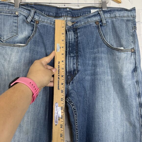 Levis 969 Jeans Men’s Size 42x32 Medium Washed Loose Straight Fit Western - Picture 11 of 16